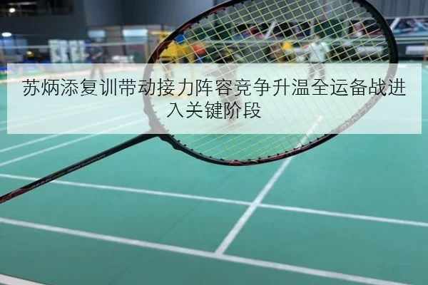 苏炳添复训带动接力阵容竞争升温全运备战进入关键阶段